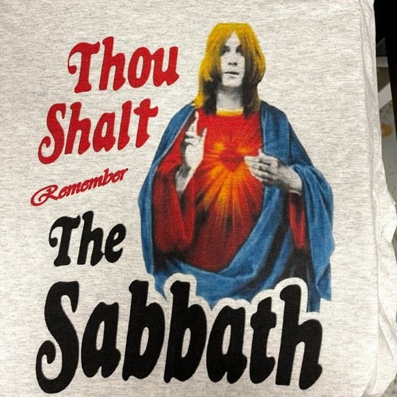 Gildan Other - Thou Shalt Remember the Sabbath T Shirt Ozzy